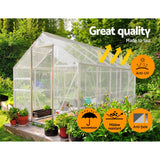 darrahopens Home & Garden > Green Houses Instahut 3x4m Tarp Camping Tarps Poly Tarpaulin Heavy Duty Cover 135gsm Clear