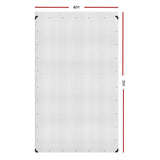 darrahopens Home & Garden > Green Houses Instahut 4x7m Tarp Camping Tarps Poly Tarpaulin Heavy Duty Cover 135gsm Clear