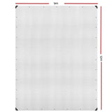 darrahopens Home & Garden > Green Houses Instahut 9x12m Tarp Camping Tarps Poly Tarpaulin Heavy Duty Cover 135gsm Clear