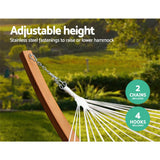 darrahopens Home & Garden > Hammocks Gardeon Double Hammock with Wooden Hammock Stand