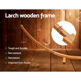 darrahopens Home & Garden > Hammocks Gardeon Double Hammock with Wooden Hammock Stand