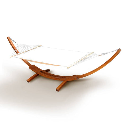 darrahopens Home & Garden > Hammocks Gardeon Double Hammock with Wooden Hammock Stand