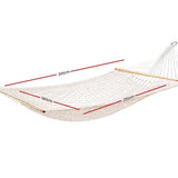darrahopens Home & Garden > Hammocks Gardeon Double Swing Hammock Bed Cream