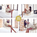 darrahopens Home & Garden > Hammocks Gardeon Hammock Chair Swing Bed Relax Rope Portable Outdoor Hanging Indoor 124CM