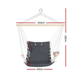 darrahopens Home & Garden > Hammocks Gardeon Hammock Hanging Swing Chair - Grey