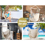darrahopens Home & Garden > Hammocks Gardeon Hammock Swing Chair - Cream