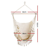 darrahopens Home & Garden > Hammocks Gardeon Hammock Swing Chair - Cream