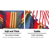 darrahopens Home & Garden > Hammocks Gardeon Hammock Swing Chair with Cushion - Multi-colour