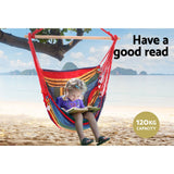 darrahopens Home & Garden > Hammocks Gardeon Hammock Swing Chair with Cushion - Multi-colour