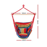 darrahopens Home & Garden > Hammocks Gardeon Hammock Swing Chair with Cushion - Multi-colour