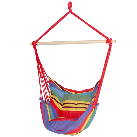 darrahopens Home & Garden > Hammocks Gardeon Hammock Swing Chair with Cushion - Multi-colour