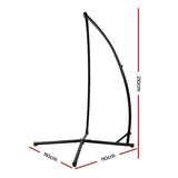 darrahopens Home & Garden > Hammocks Gardeon Outdoor Hammock A Shape Steel Frame