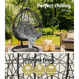 darrahopens Home & Garden > Hammocks Gardeon Outdoor Hanging Swing Chair - Black