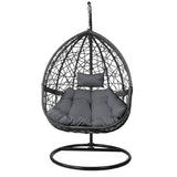 darrahopens Home & Garden > Hammocks Gardeon Outdoor Hanging Swing Chair - Black