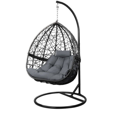 darrahopens Home & Garden > Hammocks Gardeon Outdoor Hanging Swing Chair - Black
