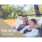 darrahopens Home & Garden > Hammocks Gardeon Swing Double Hammock Bed Cream