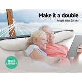 darrahopens Home & Garden > Hammocks Gardeon Swing Double Hammock Bed Cream