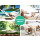 darrahopens Home & Garden > Hammocks Gardeon Swing Double Hammock Bed Cream