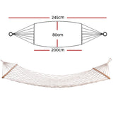 darrahopens Home & Garden > Hammocks Gardeon Swing Hammock Bed Cream