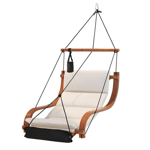 Darrahopens Home & Garden > Hammocks Gardeon Wooden Hammock Chair Hanging Chair Indoor Outdoor Garden Patio Furniture