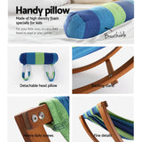 darrahopens Home & Garden > Hammocks Keezi Kids Timber Hammock Bed Swing - Blue