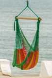 darrahopens Home & Garden > Hammocks Mayan Legacy Extra Large Outdoor Cotton Mexican Hammock Chair in Radiante Colour