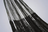 Darrahopens Home & Garden > Hammocks Mayan Legacy King Size Outdoor Cotton Mexican Hammock in Black Colour