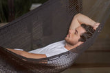 Darrahopens Home & Garden > Hammocks Mayan Legacy King Size Outdoor Cotton Mexican Hammock in Black Colour