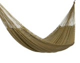 Darrahopens Home & Garden > Hammocks Mayan Legacy King Size Outdoor Cotton Mexican Hammock in Cedar Colour