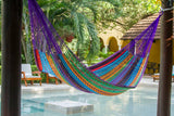 darrahopens Home & Garden > Hammocks Mayan Legacy King Size Outdoor Cotton Mexican Hammock in Colorina Colour