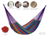 darrahopens Home & Garden > Hammocks Mayan Legacy King Size Outdoor Cotton Mexican Hammock in Colorina Colour