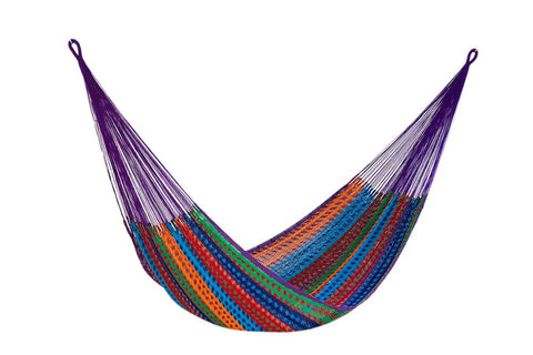 darrahopens Home & Garden > Hammocks Mayan Legacy King Size Outdoor Cotton Mexican Hammock in Colorina Colour