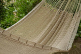 darrahopens Home & Garden > Hammocks Mayan Legacy King Size Outdoor Cotton Mexican Hammock in Cream Colour