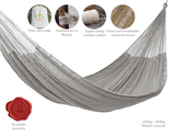 darrahopens Home & Garden > Hammocks Mayan Legacy King Size Outdoor Cotton Mexican Hammock in Dream Sands Colour