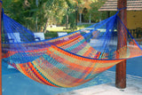 darrahopens Home & Garden > Hammocks Mayan Legacy King Size Outdoor Cotton Mexican Hammock in Mexicana Colour