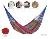 darrahopens Home & Garden > Hammocks Mayan Legacy King Size Outdoor Cotton Mexican Hammock in Mexicana Colour