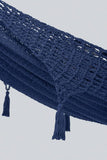 Darrahopens Home & Garden > Hammocks Mayan Legacy Queen Size Deluxe Outdoor Cotton Mexican Hammock in Blue Colour