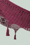 Darrahopens Home & Garden > Hammocks Mayan Legacy Queen Size Deluxe Outdoor Cotton Mexican Hammock in Maroon Colour