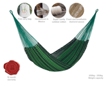 darrahopens Home & Garden > Hammocks Mayan Legacy Queen Size Outdoor Cotton Mexican Hammock in Jardin Colour