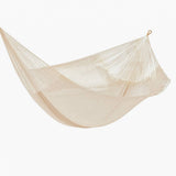 darrahopens Home & Garden > Hammocks Mayan Legacy Queen Size Super Nylon Mexican Hammock in Cream Colour
