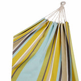 Darrahopens Home & Garden > Hammocks Pack of 2 Corban Aqua Hammocks Multicoloured Stripes 220x140cm