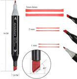 Darrahopens Home & Garden > Hobbies 168 Colours Graffiti Pen Permanent Marker Pens Set for Adults and Children