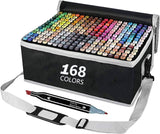 Darrahopens Home & Garden > Hobbies 168 Colours Graffiti Pen Permanent Marker Pens Set for Adults and Children