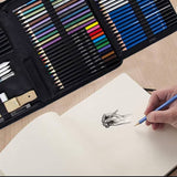 darrahopens Home & Garden > Hobbies 72pcs Professional Drawing Artist Kit Set Pencils and Sketch Charcoal Art Tools