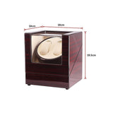 darrahopens Home & Garden > Hobbies Automatic Dual Watch Winder Wood Display Box Case Motor Rotation Storage