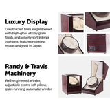 darrahopens Home & Garden > Hobbies Automatic Dual Watch Winder Wood Display Box Case Motor Rotation Storage