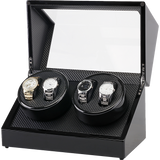 darrahopens Home & Garden > Hobbies Automatic Quad Watch Winder Wood Display Box Case Motor Rotation Storage