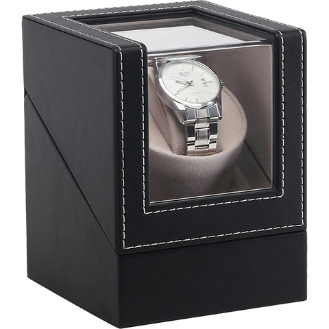 darrahopens Home & Garden > Hobbies Automatic Watch Winder Display Box Case Motor Rotation Storage PU Leather