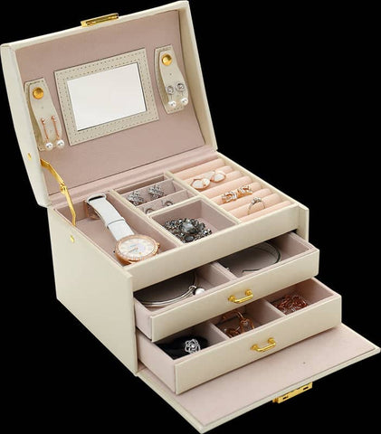 darrahopens Home & Garden > Hobbies Jewellery Storage Box Girls Rings Necklaces Display Organiser Storage Case