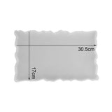 Darrahopens Home & Garden > Hobbies Large Safe Silicone Tray Mould Artist Mold Irregular Coaster Resin Craft Art DIY + 2 Handles